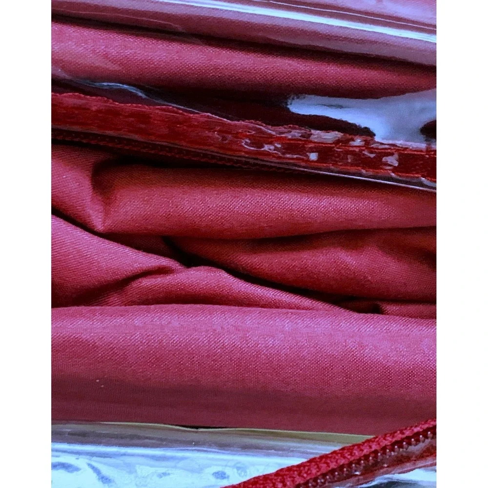 NEW Full / Double Burgundy Sheet Set 1200TC 100% Egyptian Cotton Sanders NOS pkg